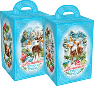 Зимний лес голубой