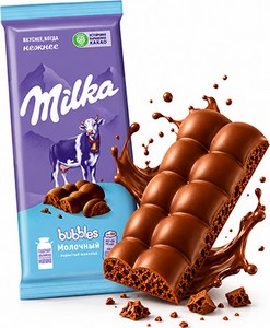 Шоколад Milka Bubbles 72г
