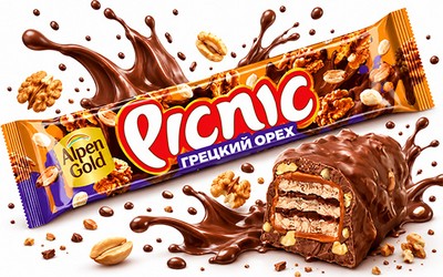 Батончик «PICNIC Грецкий орех» 52г