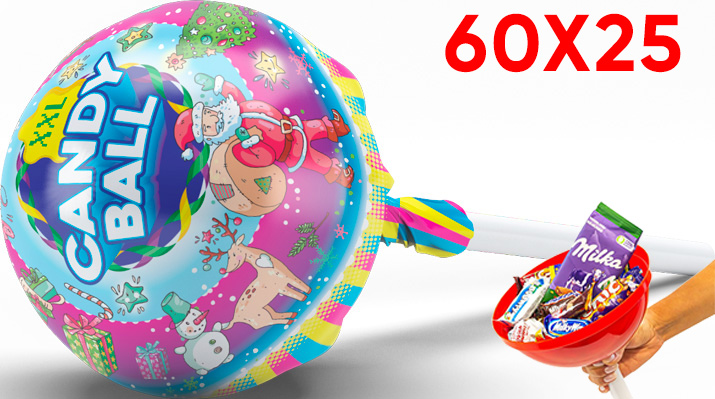 Гиганский леденец CANDY BALL 700г